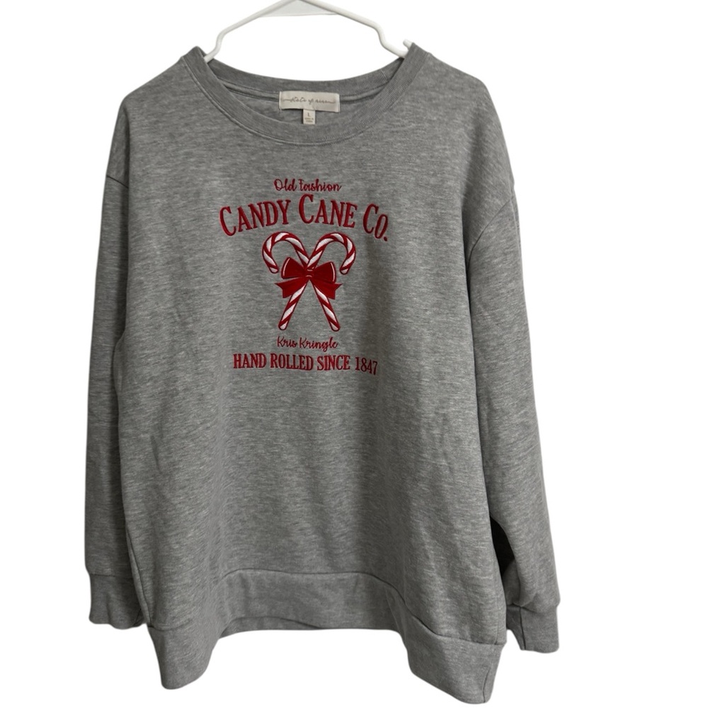 NWOT State of Mind Women's Pullover Cozy Warm Holiday Sweatshirt - Picture 4 of 7